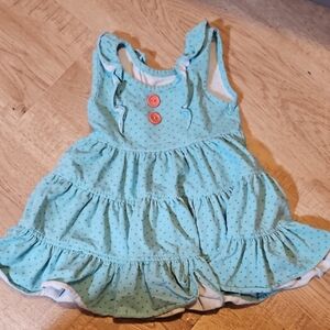 Eleanor Rose Blue Polka Dot Kids Dress